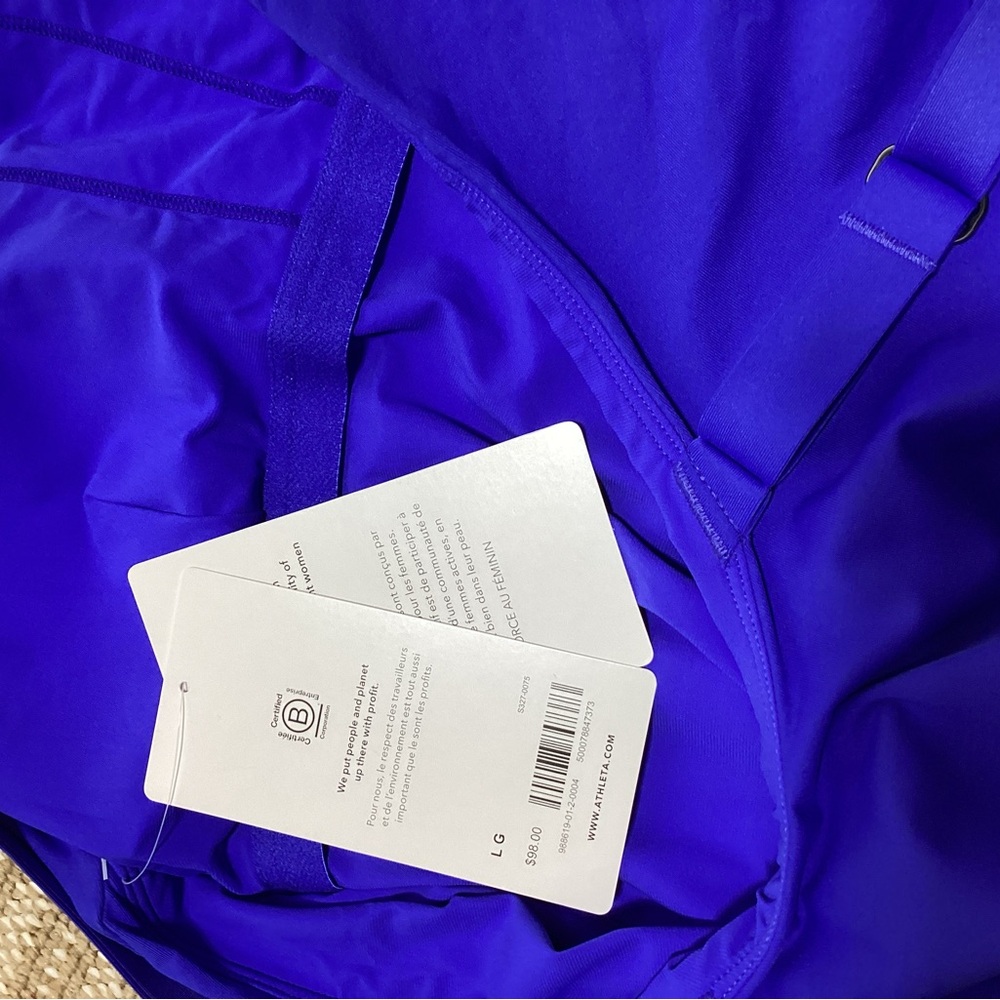 NWT Athleta Blue large Hermosa one piece swimsuit - Picture 8 of 12